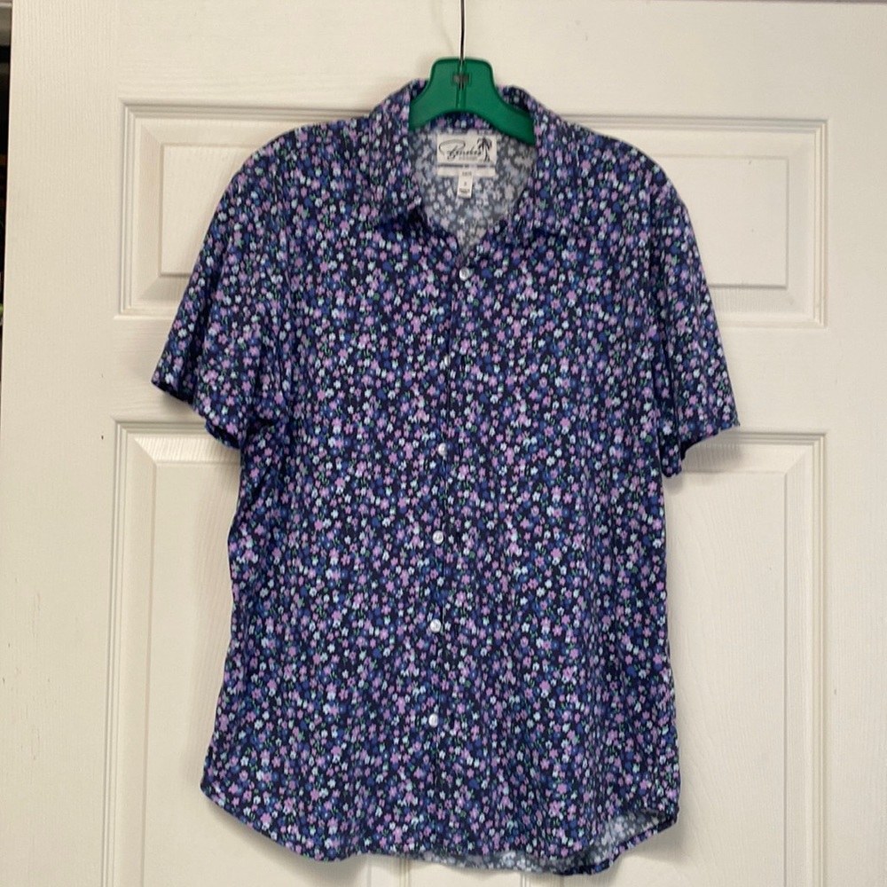 Bonobos stretch Riviera short sleeve shirt size M